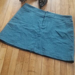American eagle teal blue wool mini